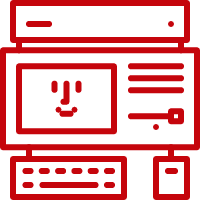 Icon for computer conversion of materials
